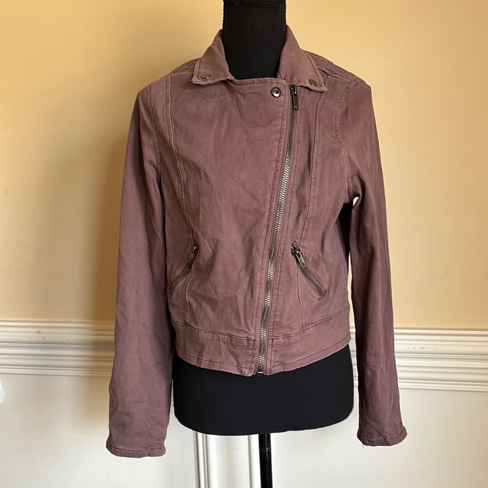 Fashion Nova Ride For Me Jacket in Mauve Size Medium